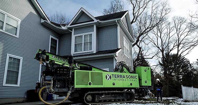 Terrasonic drilling machine