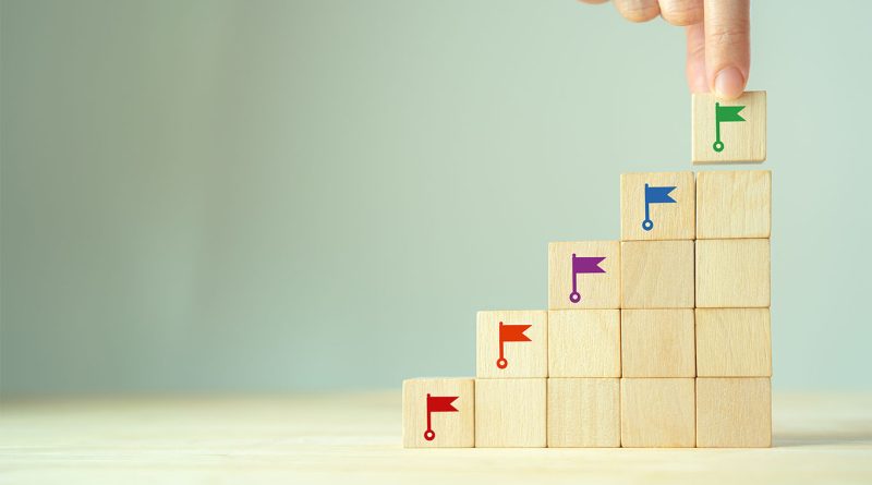 API energy roadmap symbolised by steps made out of blocks