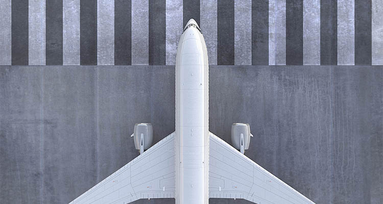 Plane on a runway