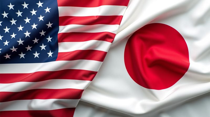 US and Japan flags together to support Alaska LNG deal