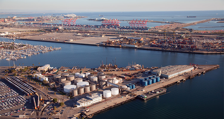 Neste terminal facilities within Port of Los Angeles