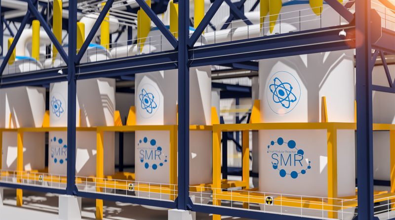 Concept image of a TRISO-fueled military microreactor being prepared for deployment in 2028
