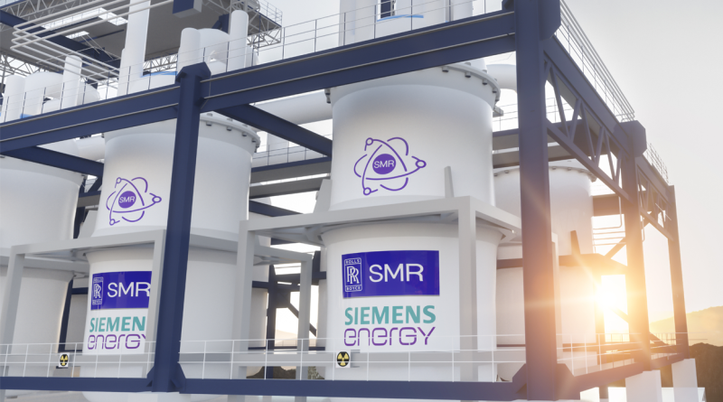 SMR small modular nuclear reactor power plant