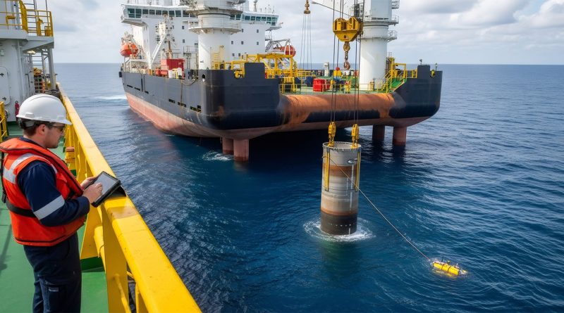 Aerial view of offshore oil platform representing Shell’s proposed Bonga South West project in Nigeria