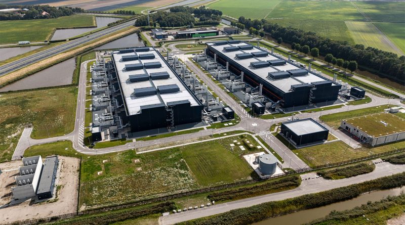 Industrial facility and transmission infrastructure in the Gulf Coast region reflecting rising electricity demand from data centers and heavy industry