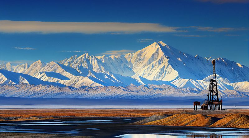 Oil development infrastructure on Alaska’s North Slope within the National Petroleum Reserve Alaska