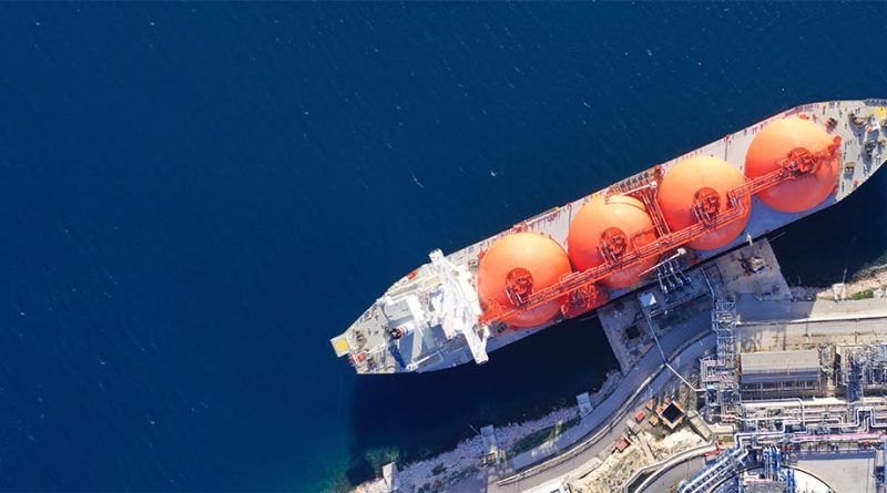 Offshore gas platform on the Norwegian Continental Shelf supplying natural gas to Europe